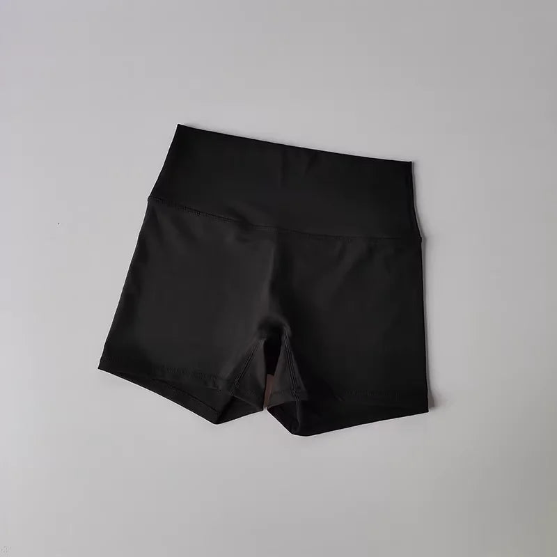 高腰無縫裸感瑜珈短褲