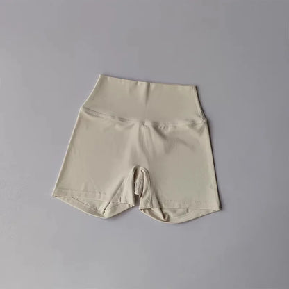 高腰無縫裸感瑜珈短褲