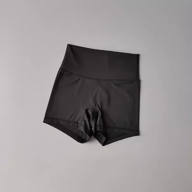 高腰無縫裸感瑜珈短褲